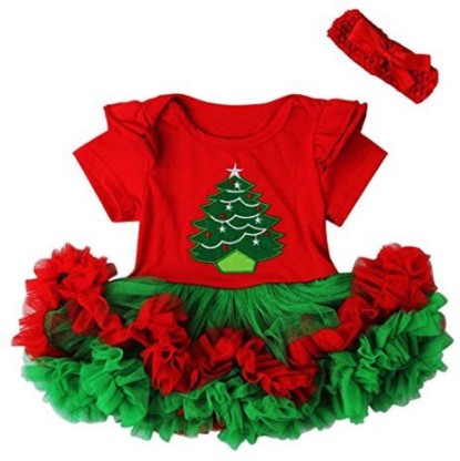 Girls Dress,Deloito Newborn Infant Toddler Kids Baby Girls Santa Claus Deer Striped Princess Dress Christmas Outfits Clothes for 1-6 Year Old Clearance 