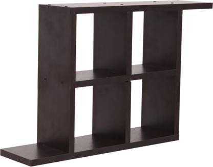 Glenco WALL SELF Engineered Wood Open Book Shelf