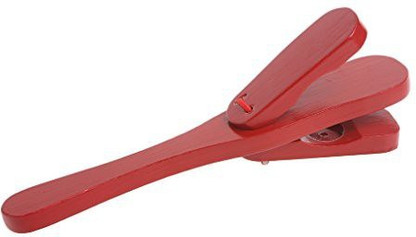 JN_ Wooden Castanet Clapper Percussion Musical Instrument Education Kid Toys G 