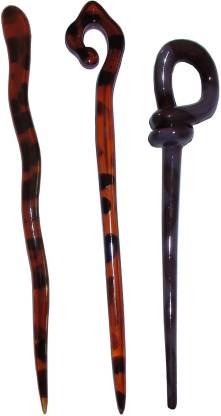 Majik Golden Combo of Multi Color Juda Sticks Bun Stick
