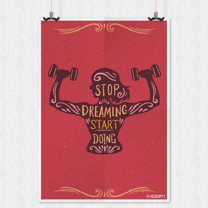 Kaarti Stop Dreaming Start Doing Quote Mini Sun Board Frame Paper Print Quotes Motivation Posters In India Buy Art Film Design Movie Music Nature And Educational Paintings Wallpapers At Flipkart Com