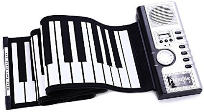 Foldable Portable Keyboard Piano,49 Keys Roll Up Flexible Silicone Piano Electronic Keyboards Roll Out Piano Music Keyboard Kids Keyboard Piano for Kids Beginners Adults Gift Support 