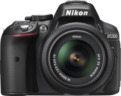 NIKON D5300 DSLR Camera Body with Dual Lens: AF-P DX NIKKOR 18 - 55 mm f/3.5 - 5.6G VR + AF-P DX NIKKOR 70 - 300 mm f/4.5 - 6.3G ED VR (16 GB SD Card + Camera Bag)