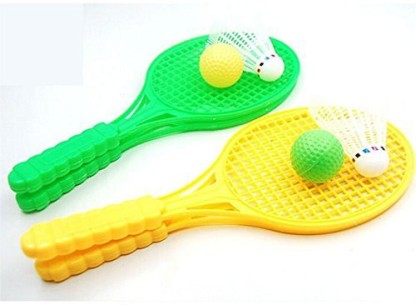 1 Pair Child Badminton Tennis Racket With Ball 