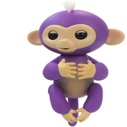 ➤➤NEW Baby Monkey Interactive Toy Mia Finger Toy Purple 40 Sounds TOUCH MOTION➤ 