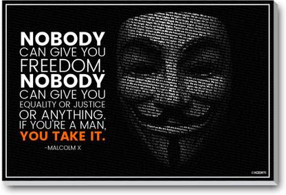 Freedom Malcolm X Quotes Kaarti Nobody Can Give You Freedom - Malcolm X Quote Mini Laminated Frame  Paper Print - Quotes & Motivation Posters In India - Buy Art, Film, Design,  Movie, Music, Nature And Educational