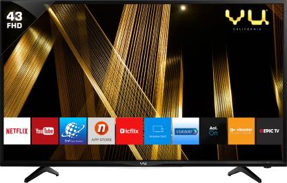 Vu 109 cm (43 inch) Full HD LED Smart Linux based TV