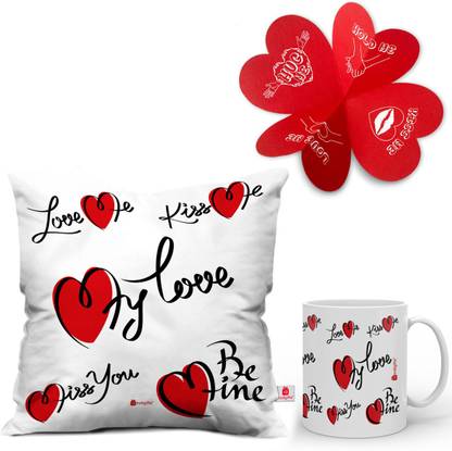 Indigifts Cushion Greeting Card Mug Gift Set Price In India Buy Indigifts Cushion Greeting Card Mug Gift Set Online At Flipkart Com