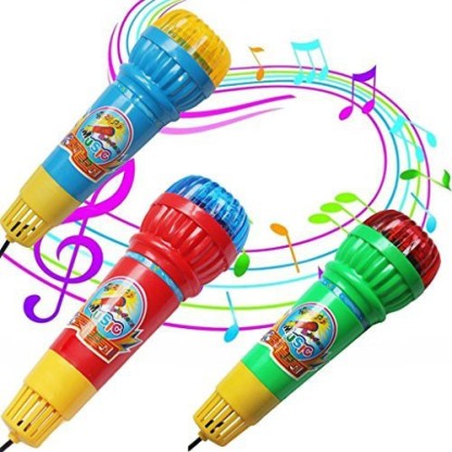Echo Microphone Mic Voice Changer Toy Gift Birthday Present Kids Party Song HU 