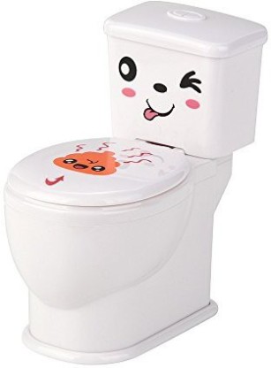 Mini Funny Prank Squirt Spray Water Toilet Closestool Joke Gag Toy Desktop Gift 