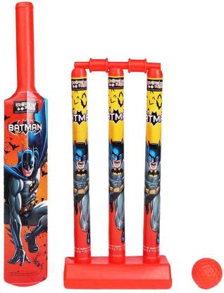 BATMAN Kids First Cricket Set with Bat & Ball, 3 Wickets, Base and Bail  Cricket Kit Price in India - Buy BATMAN Kids First Cricket Set with Bat &  Ball, 3 Wickets,