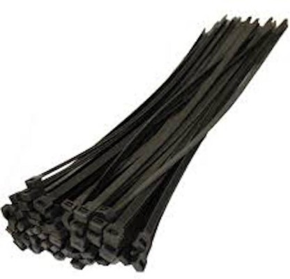 NEW BLACK Tie Wraps/Cable Tidies Stong Plastic 300 x 4.8mm 