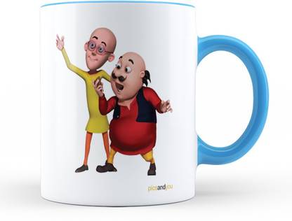 Pics And You Blue Coloured Cartoon Themed 180 Motu Patlu (Ceramic, 11oz, High Quality Glossy Print) - WMB11CT180 Ceramic Coffee Mug Price in India - Buy Pics And You Blue Coloured Cartoon Pics And You Blue Coloured Cartoon Themed 180 Motu Patlu (Ceramic, 11oz, High Quality Glossy Print) - WMB11CT180 Ceramic Coffee Mug Price in India - Buy Pics And You Blue Coloured Cartoon