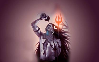 Lord Shiva NeelKanth Vinyl Poster Paper Print - Religious posters in India  - Buy art, film, design, movie, music, nature and educational  paintings/wallpapers at 