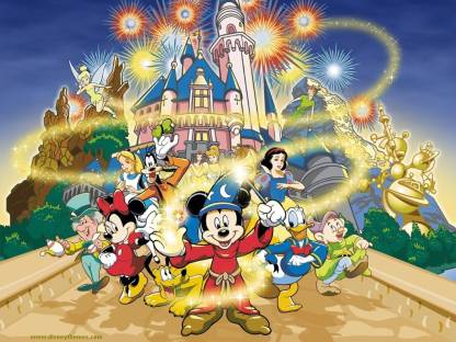 Disney Cartoon Magic Poster Paper Print - Animation & Cartoons posters in  India - Buy art, film, design, movie, music, nature and educational  paintings/wallpapers at 