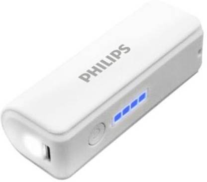 Philips 2600 mAh Power Bank dlp2600p/10 White, Lithium ion Philips Power Banks