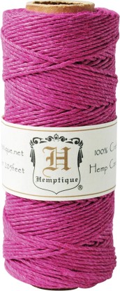 Hemp Cord Spool 20# 205/Pkg-Dark Pink 