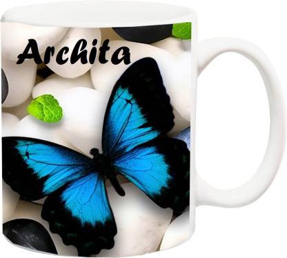 Stylotrendz Special Gift for Girl,Wife,GF,Sister,Mom- ARCHITA Beautiful  Butterfly HD Name Theme Coffee Ceramic Coffee Mug Price in India - Buy  Stylotrendz Special Gift for Girl,Wife,GF,Sister,Mom- ARCHITA Beautiful  Butterfly HD Name Theme Coffee