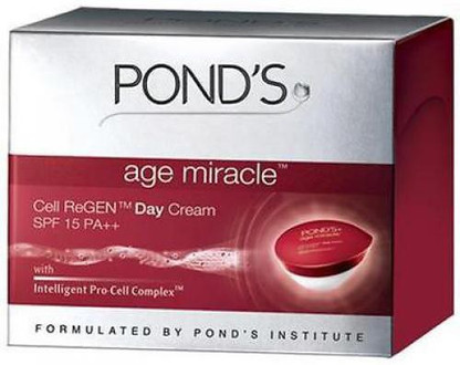 ponds age miracle cell regen day cream spf 15 pa  