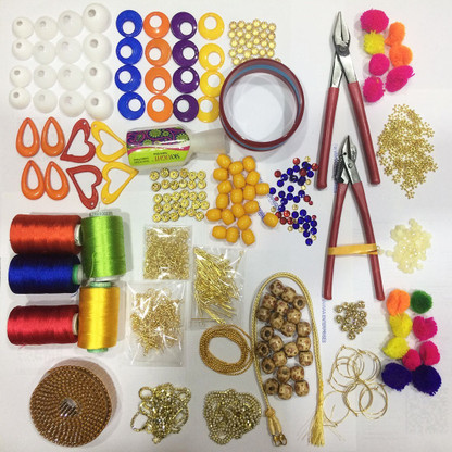 silk thread jewellery making kit flipkart