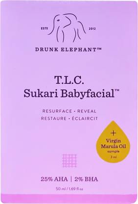 Drunk Elephant T L C Sukari Babyfacial Buy Drunk Elephant T L C Sukari Babyfacial At Low Price In India Flipkart Com