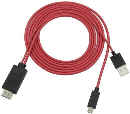 vibex audio video cables mhl micro usb to hdmi 1080p hd tv adapter cable for samsung 2 m copper braiding metal braided hdmi cable