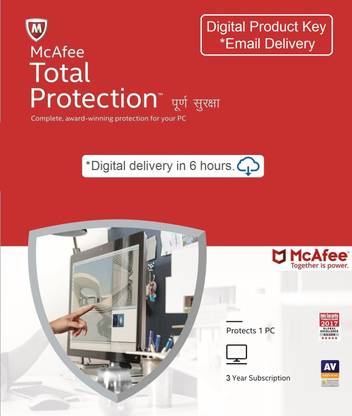 McAfee 1 User PC 3 Years Total Security (Email Delivery - No ...
