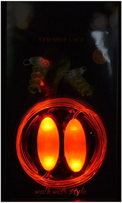 Yhcean Forniture domestiche Creative LED lampeggiante Lacci brillanti Lacci per scarpe fluorescenti Lazy Shoelaces per Casa Rosa 