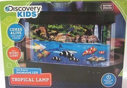 Discovery Kids Tropical Lamp 360 Degree Animated LED NEW 