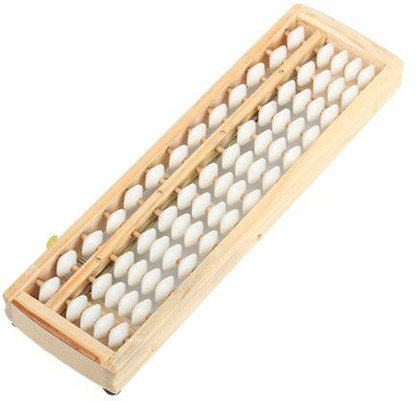 New Child Abacus Soroban 13 Rods Beads Column Student Aid Tool winding device 