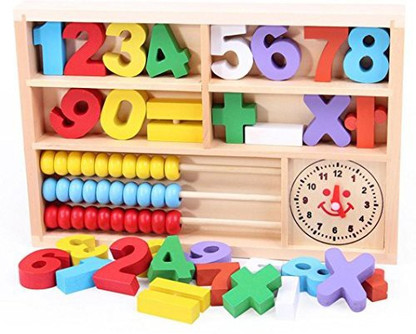 Kids Child Wooden Numbers Mathematics Early Learning Counting Educational Toy US 