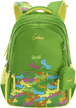 green school bag