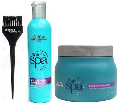 Imported Combo Kit Of Hair Brush, L'Oreal Professional Hair Spa Smoothing  Revival Shampoo With Smoothing Cream Bath Spa Price in India - Buy Imported  Combo Kit Of Hair Brush, L'Oreal Professional Hair