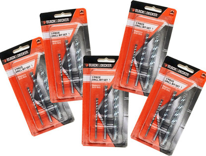 Black And Decker Masonry Drill Bit Set 