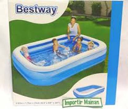 bestway 8 7 x 69 x 20 2 62m x 1 75m x 51cm blue rectangular family pool price in india buy bestway 8 7 x 69 x 20 2 62m x 1 75m x 51cm blue rectangular family