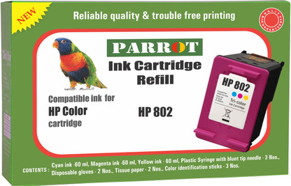 hp 802 color cartridge refill