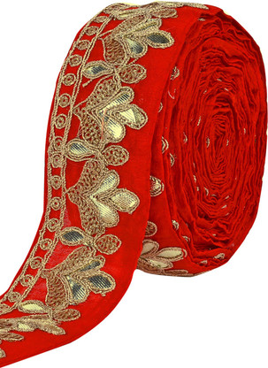 Aditya Laces Gota Lace Pure Silk Saree 