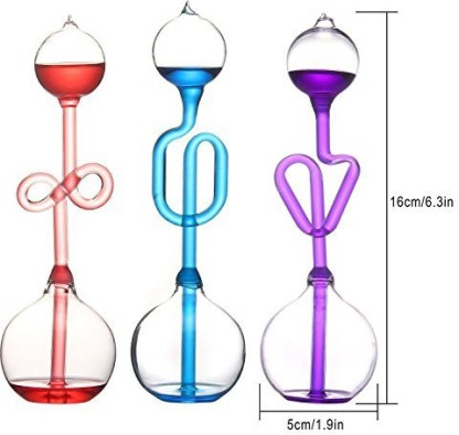 Love Meter Hand Boiler Thermometer Spiral Glass Science Energy Museum Toy GiftRI 