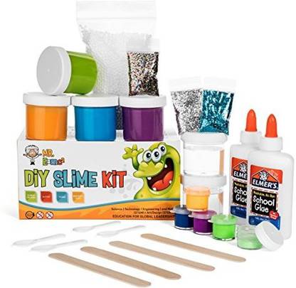 Mr E Mc Homemade Slime Kit How To Make Slime Putty And Goo Includes Slime Containers Ingredients And Supplies For 4 Different Price In India Buy Mr E Mc