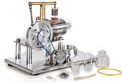 SC004 Sunnytech Hot Air Stirling Engine Motor Model Educational Toy Electricity Generator Colorful LED SC 