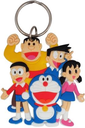GCT Single Sided Doraemon | Doremon Nobita Shizuka Gian Suneo Cartoon Movie  Character Rubber (Design-3) Keyring for Men Women Boys Girls Car Bike Key  Chain Price in India - Buy GCT Single