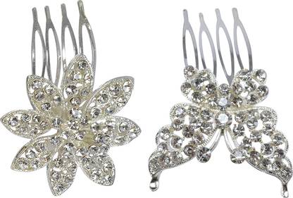 Saamarth Impex Bridal Hair Accessories / Fancy Juda Pins For Bun Decoration  / Juda pins For Hair For Women And Girls Set Of 2 Bun Clip Price in India -  Buy Saamarth