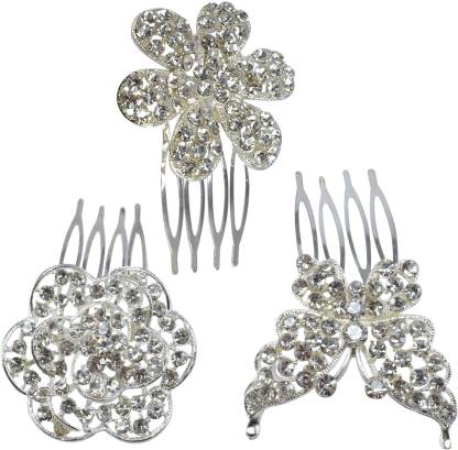 Saamarth Impex Bridal Hair Accessories / Fancy Juda Pins For Bun Decoration  / Juda pins For Hair For Women And Girls Set Of 2 Bun Clip Price in India -  Buy Saamarth