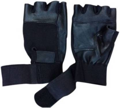 Kamni Sports Gym & Fitness Gloves (Free Size, Black) Gym & Fitness Gloves (Free Size, Black) Gym & Fitness Gloves