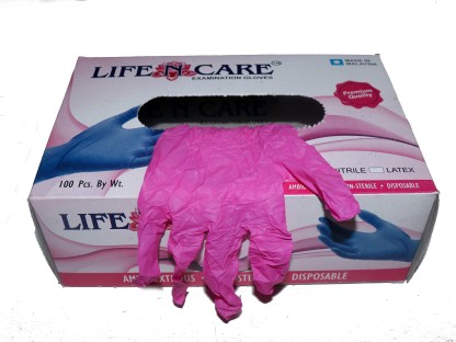 1 Pair Small Pink Gloves
