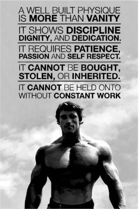 Arnold Schwarzenegger Gym Quotes Poster Art | Gym Motivation Posters Paper  Print - Quotes & Motivation posters in India - Buy art, film, design,  movie, music, nature and educational paintings/wallpapers at 