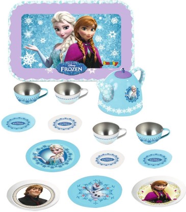 frozen tin tea set