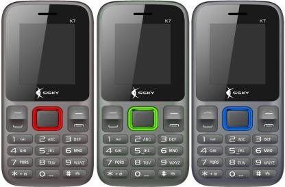 Ssky K7 Combo of Three Mobiles