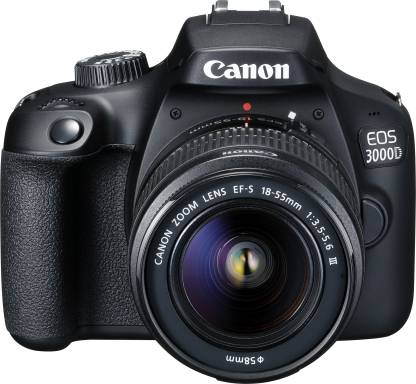 Canon EOS 3000D DSLR Camera Single Kit with 18-55 lens (16 GB Memory Card & Carry Case)