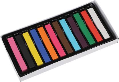 KABEER ART Temorary hair chalk with 12 colors chalk For Use Party & any  Occasion - Temorary hair chalk with 12 colors chalk For Use Party & any  Occasion . shop for
